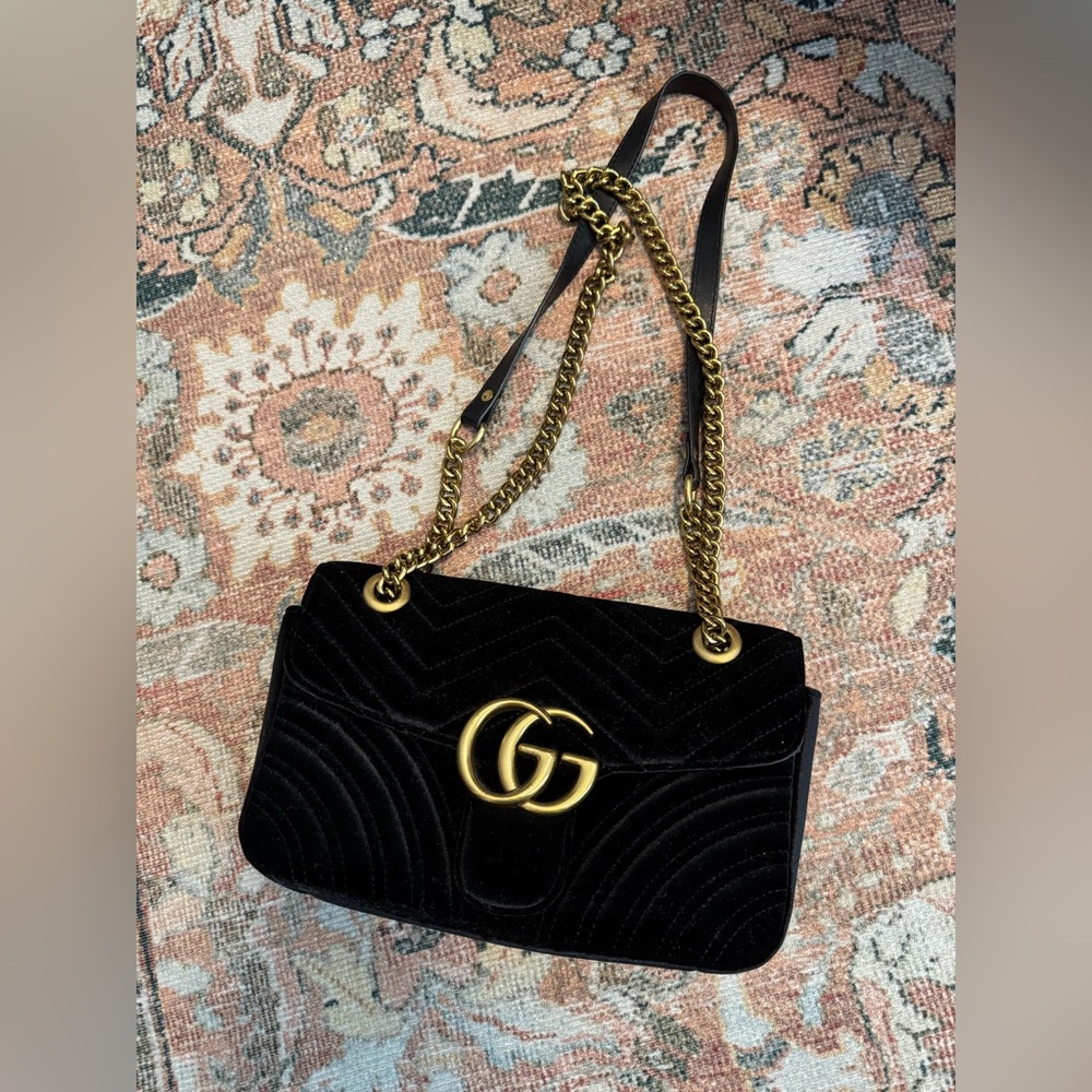 Velvet Black Convertible Crossbody or Shoulder Bag ✨